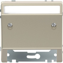 Merten, wypust kablowy z polem opisowym, D-Life, piasek sahary