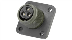 Ds3102a10sl-3S Złącze: Okrągłe, Gniazdo, Kołnierz (4 Otwory) Na Panel, Pin: 3