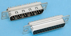 Złącze D-Sub 50-pinowe Męski Proste Montaż na panelu raster 2.77mm