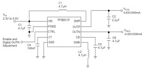 Dual Positive and Negative Outputs w/ Digital Vneg Adjustment