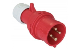 Wtyczka przenośna (zwrotnica faz) 16A 4P 400V czerwona IP44 SHARK 7014-6