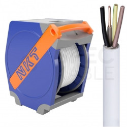 Kabel instalacyjny YDY 4x1,5mm2 biały 450/750V drut NKT bęben QADDY 400m