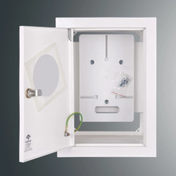 Rozdzielnica p/t licznikowa RW 18NN P O T1F PŁYTKA 312x213x135 z okienkiem z.p.9081 IP30 RAL 9003