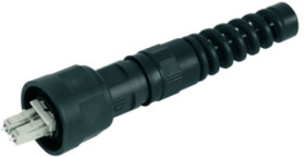 FO plug, LC, GOF/POF, multimode, ceramic, black, 100007568