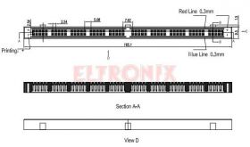 PŁYTKA PROTOTYPOWA 100 PÓL 174X66.5X8.5MM