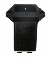 Gniazdo zasilające IEC z filtrem przeciwzakłóceniowymNone 1A IEC/EN 60939 Schaffner Montaż na panelu