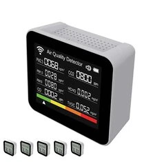 20-w-1 Tester jakości powietrza Tuya Multifunctional CO2 CO TVOC HCHO PM2.5 Monitor temperatury i wilgotności Zasilanie baterią