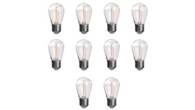 Żarówka Led E27 230V 1W 60Lm Kula Biała Ciepła 10 Sztuk Do Girland