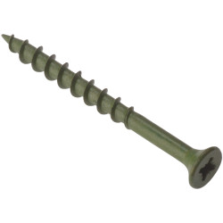 ForgeFix DS4550 Decking Screw PZ ST Green Anti-Corrosion 4.5 x 50mm Box 200