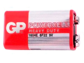 Bateria cynkowa 9V 6F22; GP PowerCell/SuperCell