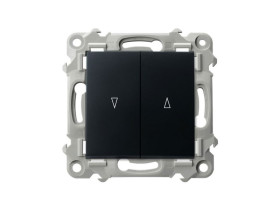 SZAFIR Wyłącznik żaluzjowy z blokadą mechaniczną czarny metalik ŁP-7ZB/m/33 OSPEL