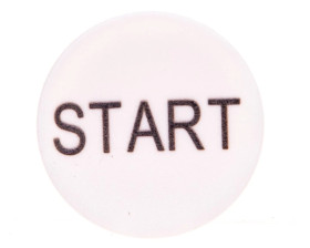 Wkładka do przycisku 22mm płaska biała z opisem START M22-XD-W-GB1 218197