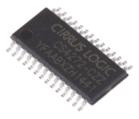 Układ scalony kodeka audio 3.3 V, 5 V Szeregowy-I2S, szeregowy-SPI Cirrus Logic