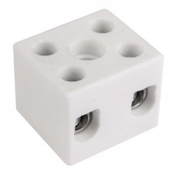 Złączka porcelanowa 10mm2 2-tory biała CPO-15A-2P