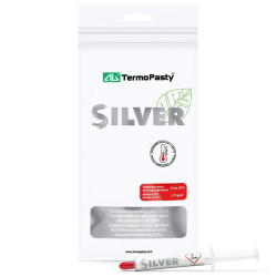Pasta termoprzewodząca AG Silver z dodatkiem srebra - 3,8 W/mK, -50°C do 250°C - strzykawka 3g - AGTermoPasty AGT-107