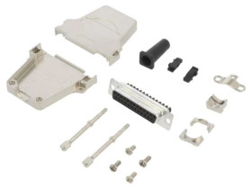 DTZF-LJSRG-25FSSC D-Sub żeńskie proste zacisk śrubowy na przewód PIN 25