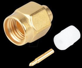 R125055000W SMA-plug, RG402, straight