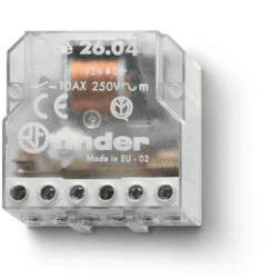 Current-surge relay, 2 Form A (N/O), 230 VAC, 10 A, 250 V, 400 W, 26.04.8.230.0000