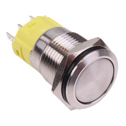 On-On Latching 16mm Vandal Push Button Switch SPDT