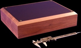 Aluminum enclosure, (L x W x H) 330 x 254 x 76 mm, black (RAL 9005), HWCHAS1310BK