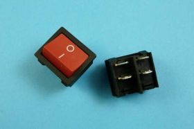 PRZEŁ.OFF-ON 6A/250V 4-PIN RED KLAWISZ