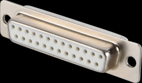 105-25-2-3-0 D-SUB socket, 25-pin, stamped contacts, gold plated