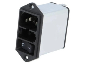 DD12.8121.111Złącze zasilające AC gniazdo męskie 8A 250VAC IEC 60320 DD12