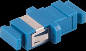 BS07-60050 FO coupler, SC / SC, simplex, blue