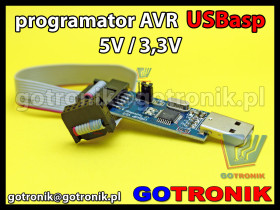 Programator ISP USBasp dla mikrokontrolerów AVR 5,0V/3,3V