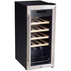 Baridi DH29 18 Bottle Wine Fridge &amp; Cooler - Stainless Steel