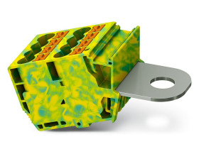 Kostka zaciskowa na szynie DIN Phoenix Contact poziomy: Pojedynczy 8AWGŚruba AGK PT 41A 1 kV