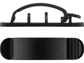 Organizer kabli klips na 3 kable, czarny