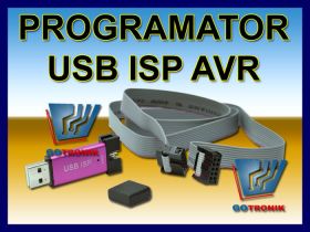 Programator USB ISP AVR ATMEL ISP w metalowej obudowie
