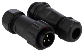 Przemysłowe złącza okrągłe 3, 3-pinowe SP21 Kabel, Układ szeregowy Wtyczka, gniazdo RS PRO