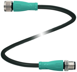 Pepperl+Fuchs 306208 Złącze konfekcjonowane czujnika/aktuatora V1-G-GN-BK15M-PUR-A-V1-G, piny: 4, 4, 15 m, 1 szt.