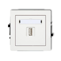 DECO gniazdo pojedyncze USB-AA 3.0 biały DGUSB-5