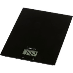 Clatronic 264027 Digital Kitchen Scales black glass 5000 g portable 210x180x20