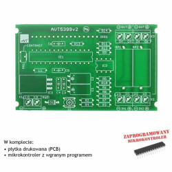 Multimetr panelowy 2-kanałowy z wyświetlaczem LCD - PCB i mikroprocesor do projektu AVT 5399