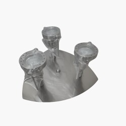 TECH 13 chrom sat GU10 3x50W Brilum 0092
