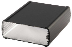 Obudowa Aluminium szerokość zew. 82 mm długość zew. 100 mm wys. zew. 32 mm Bopla IP65 Czarny