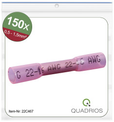 Quadrios 22C467 Złącze doczołowe 22C467, z pełną izolacją , 0.5 - 1.5 mm², 36 mm, 1 zest.