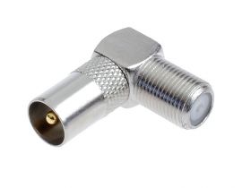 Wtyk antenowy typu F redukcja kątowy