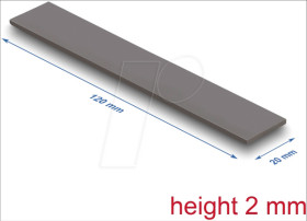 18470 Heat conduction pad, 3.2 W/mk, 120 x 20 x 2.0 mm, Low Oil Bleedi