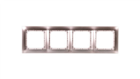 Impresja Ramka Poczwórna Do Łączników Ip44 Tytan Rh-4Y/23