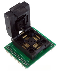 Adapter TQFP64 0.5mm z podstawką testową