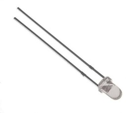 DIODA LED @3mm ŻÓŁTA 2200mcd.