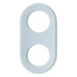 Berker Glasserie Ramka podwójna szklana jasna 1102