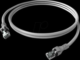 CPP1OACACA0050 Cat.6 patch cable, DualBoot, PushPull, S/FTP, gray, 5 m