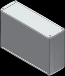 Aluminum Profile enclosure, (L x W x H) 110 x 167 x 53 mm, silver (RAL 9002), IP54, TEKAL 41.31