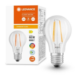 Żarówka LED E27 A60 5,8W = 60W 806lm 4000K Neutralna 300 CRI90 Filament Ściemnialna LEDVANCE Superior